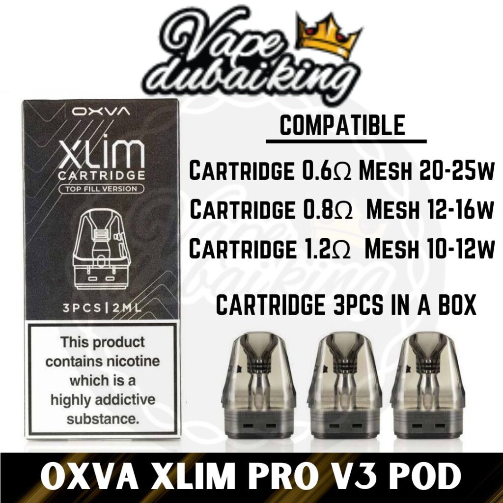 Oxva Xlim Pod Cartridges Compatible Entire Xlim Devices Vape Dubai King