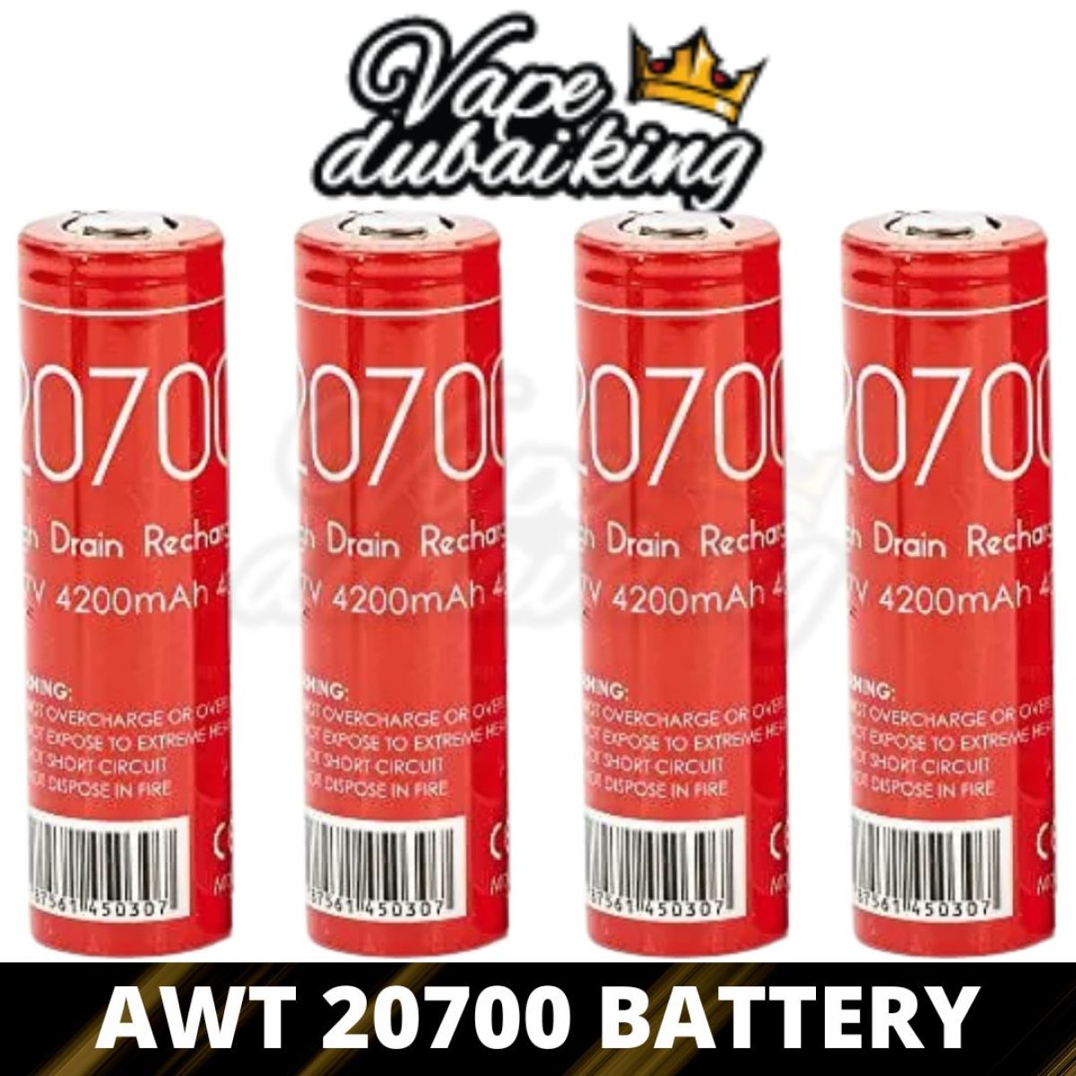 AWT 20700 4200mAh 40A BATTERY 1PC DUBAI Vape Dubai King