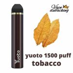 yuoto 1500 puff tobacco