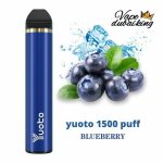 yuoto 1500 puffs bluebery