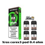 vaporesso xros pod 0.4 ohm corex3