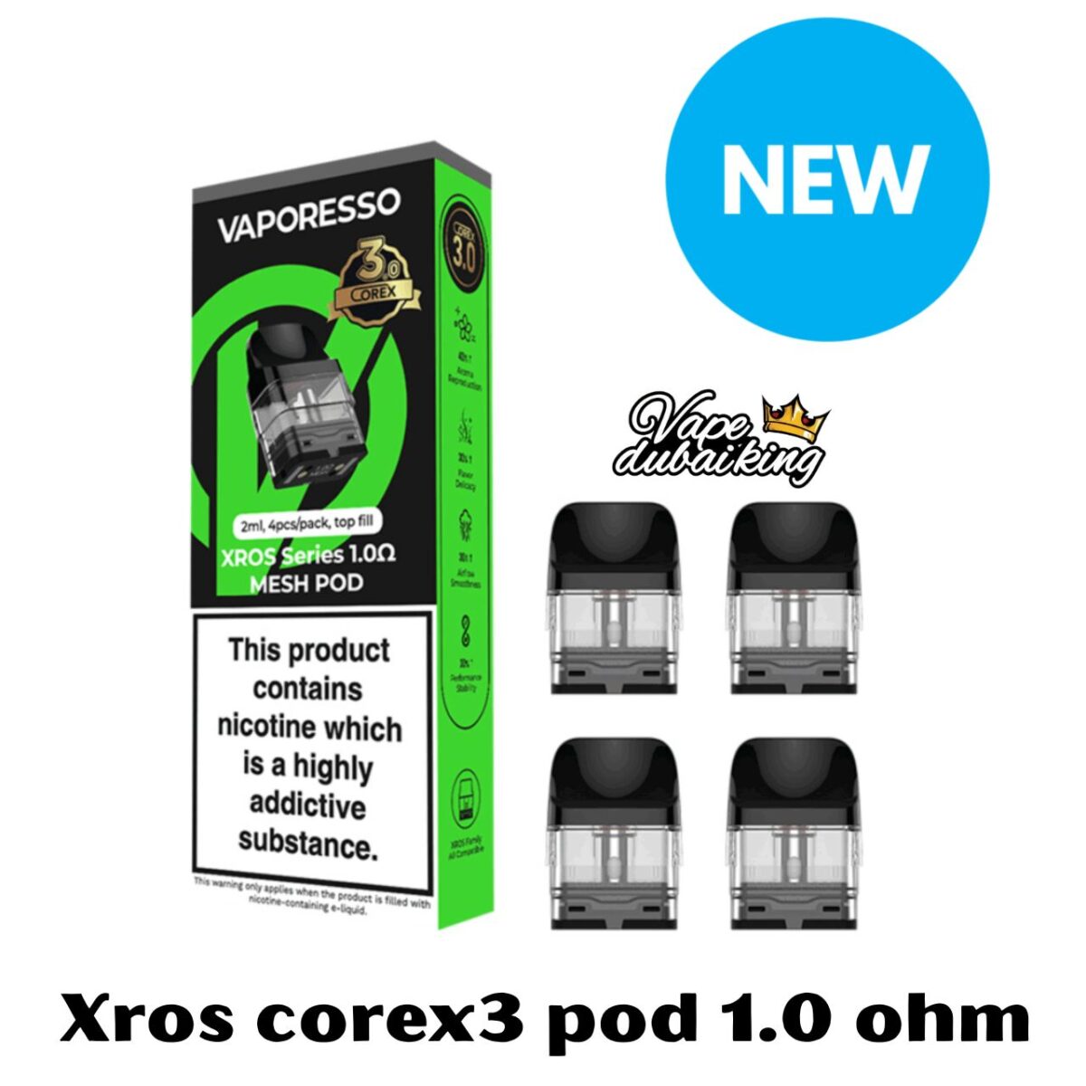 vaporesso xros pod 1.0 ohm corex3