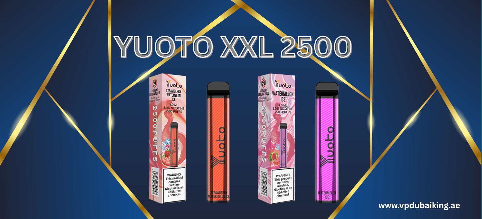 Yuoto XXL Disposable 2500 Puffs 50MG 3 Yuoto 2500 Puffs Vape Dubai King