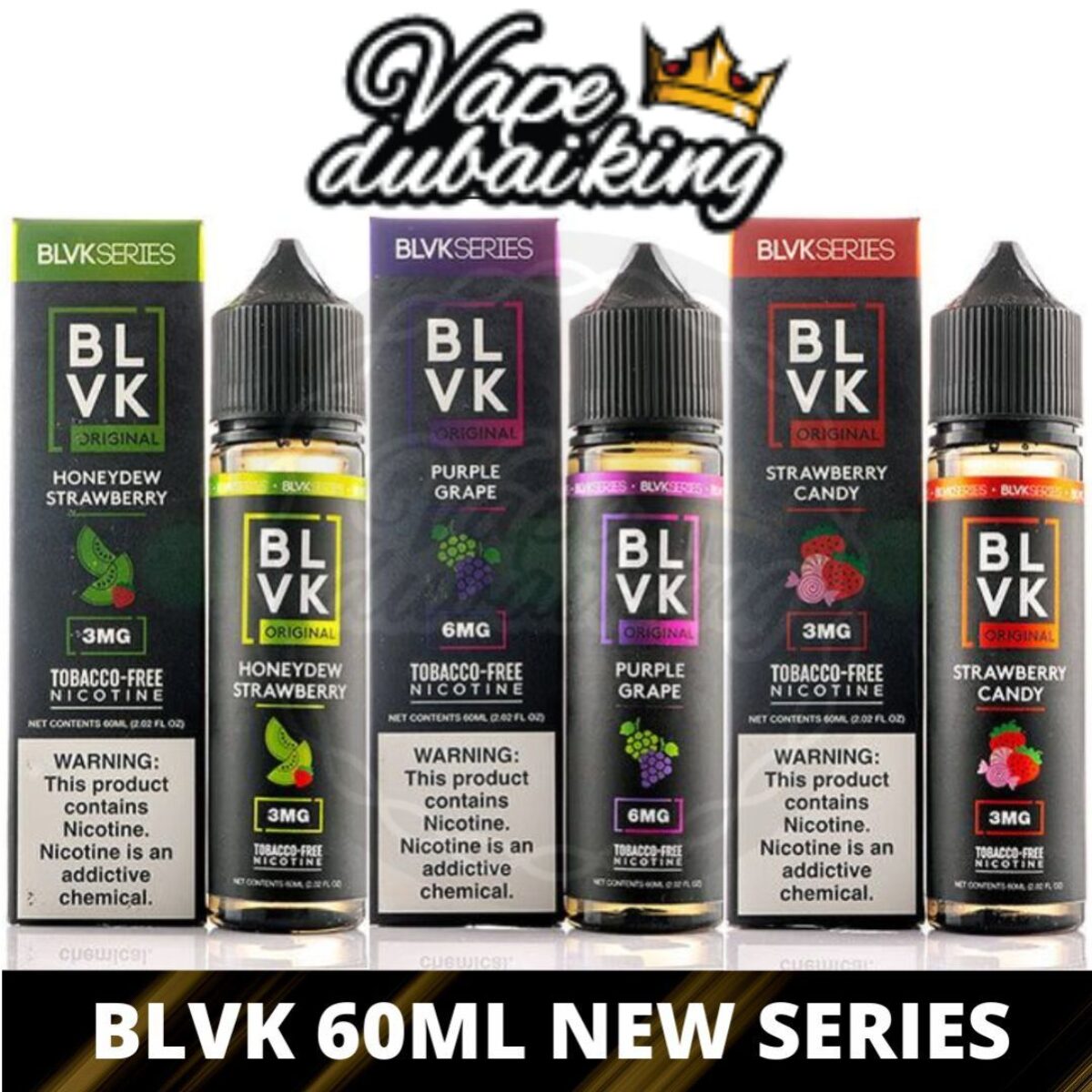 Strawberry Kiwi Ice (Iced Berry Kiwi) by BLVK Pink Salt E-Liquid