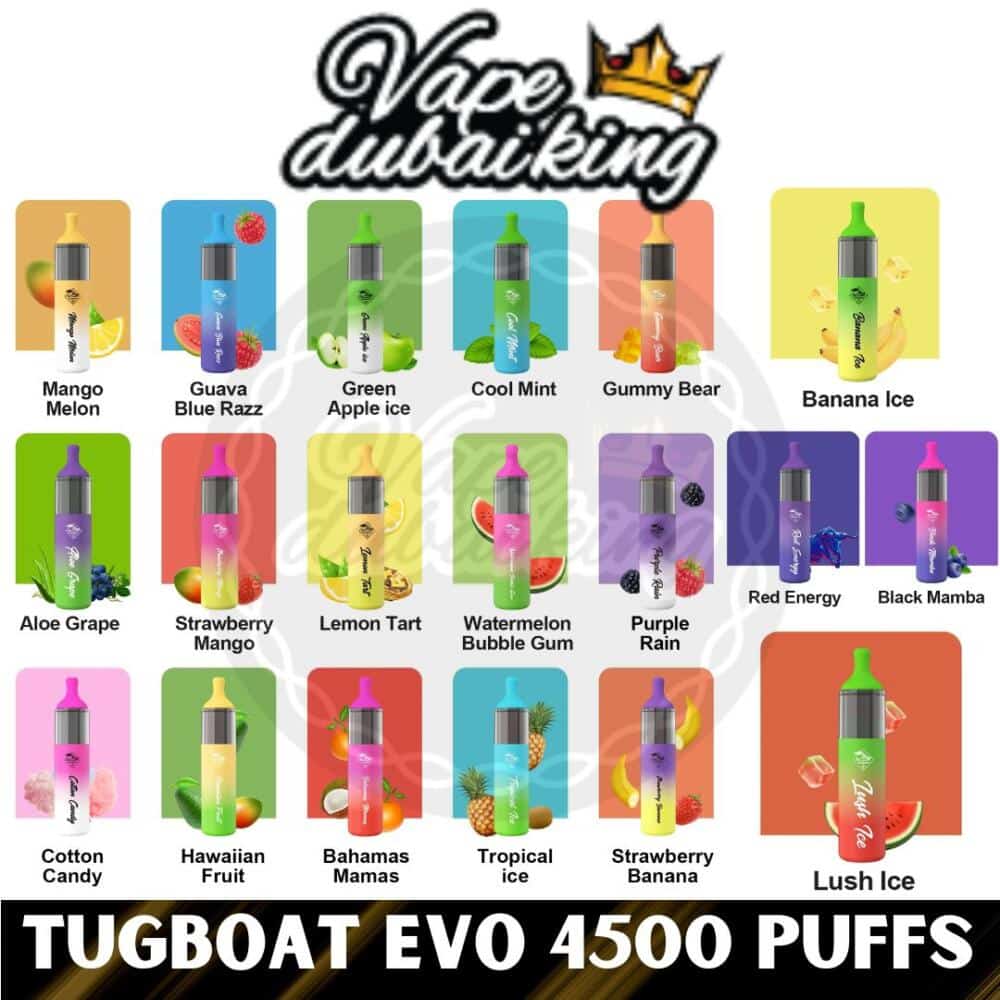 TUGBOAT EVO 4500 PUFFS LOWER PRICE DISPOSABLE
