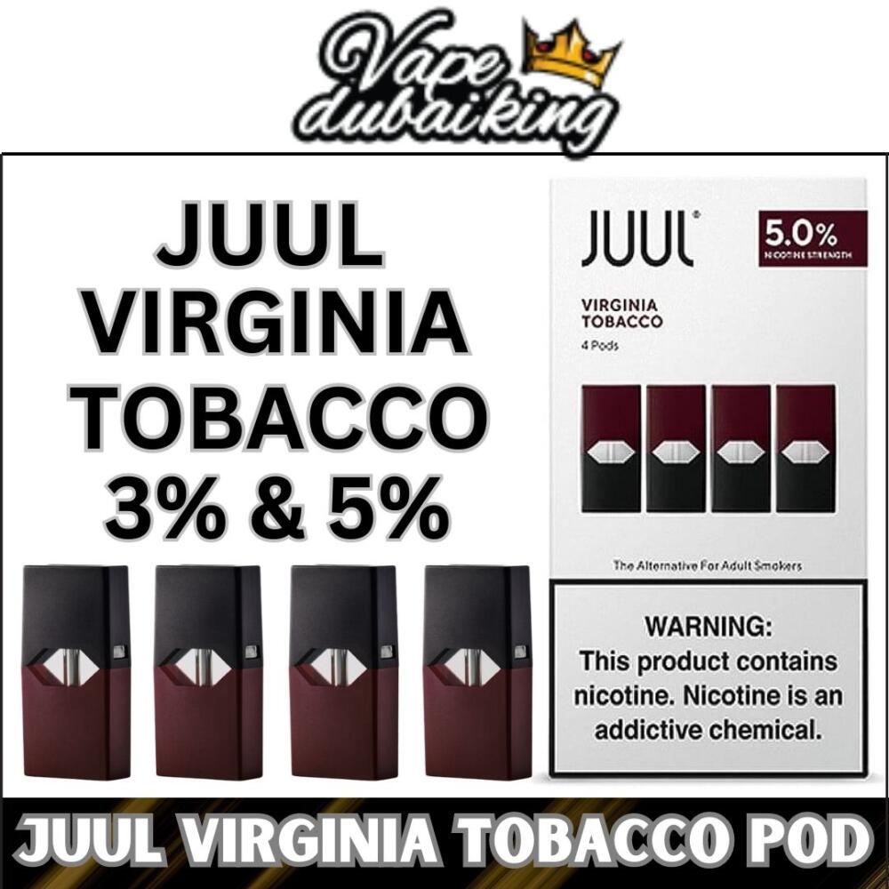 ORIGINAL JUUL PODS Virginia Tobacco 3% and Virginia tobacco 5%