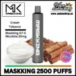MASKKING GTS 2500 PUFFS Cream Tobacco