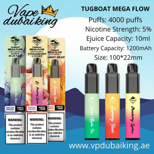 Tugbaot Mega Flow disposable vape
