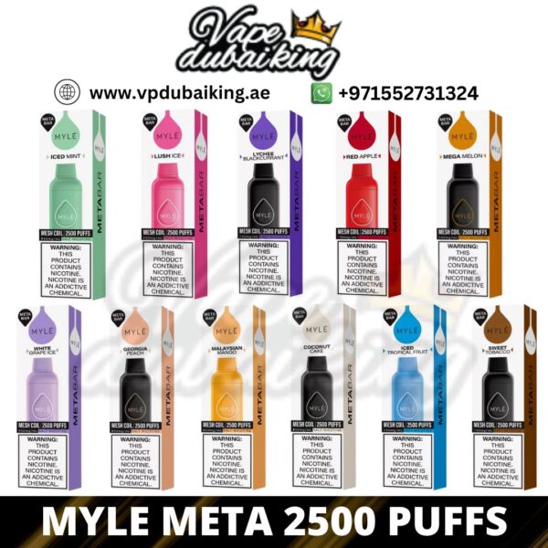 Meta Bar 2500 Puffs Myle Disposable