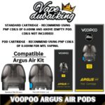Argus Air Pod Cartridge By VooPoo 2pcspack