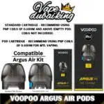 Argus Air Pod Cartridge By VooPoo 2pcspack