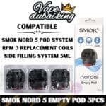 SMOK NORD 5 EMPTY POD CARTRIDGE FOR 80W