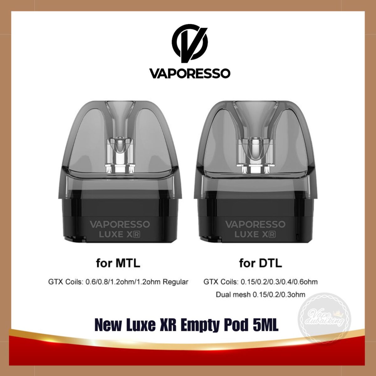 Vaporesso Luxe XR Pod Cartridge MTL DTL