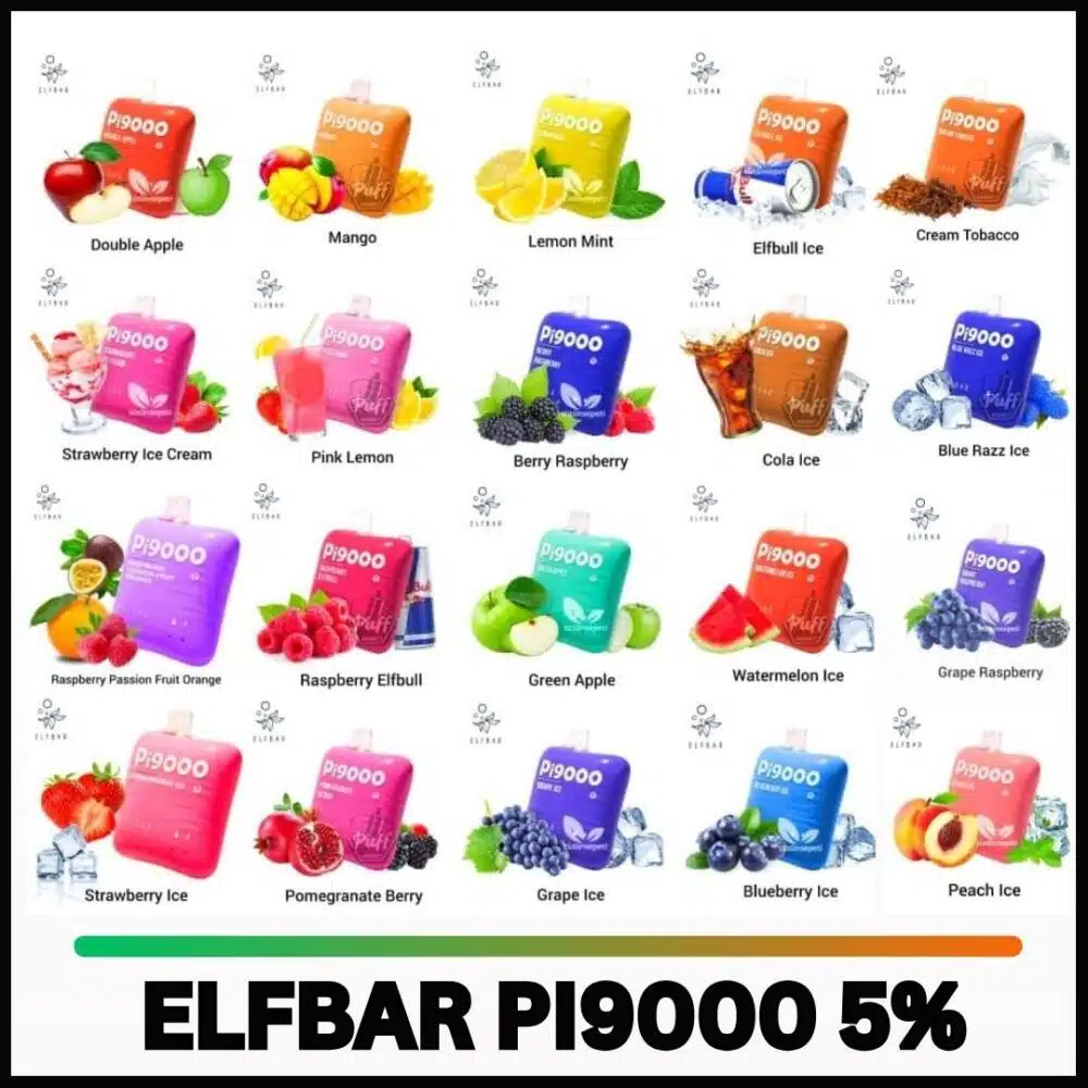 Elf Bar Pi9000 Puffs Disposable Vape