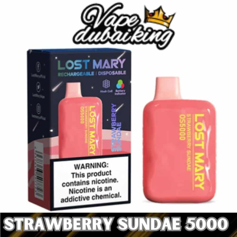 Lost Mary Disposable 5000 Puffs Strawberry Sundae