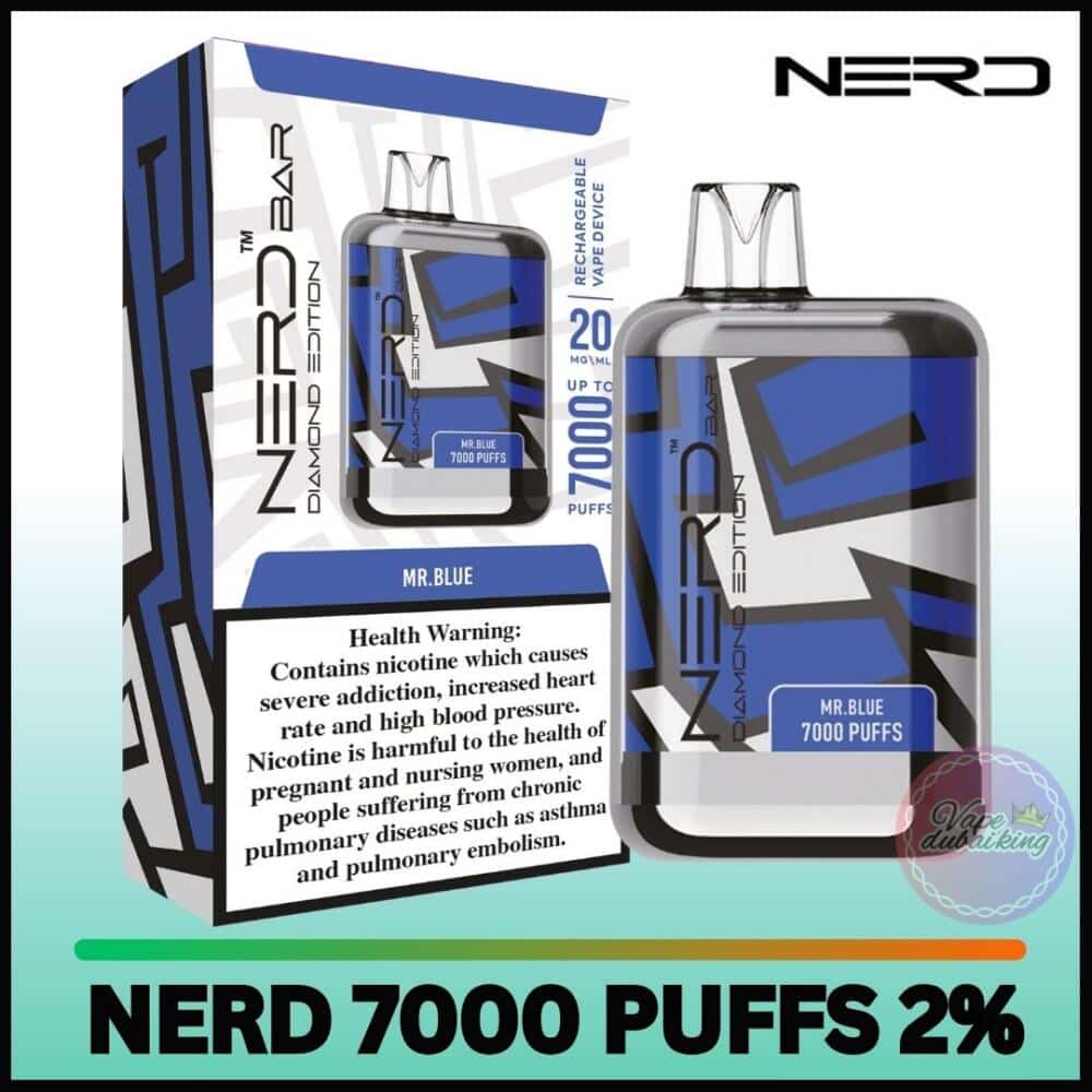 Nerd Diamond 7000 Puffs Mr Blue