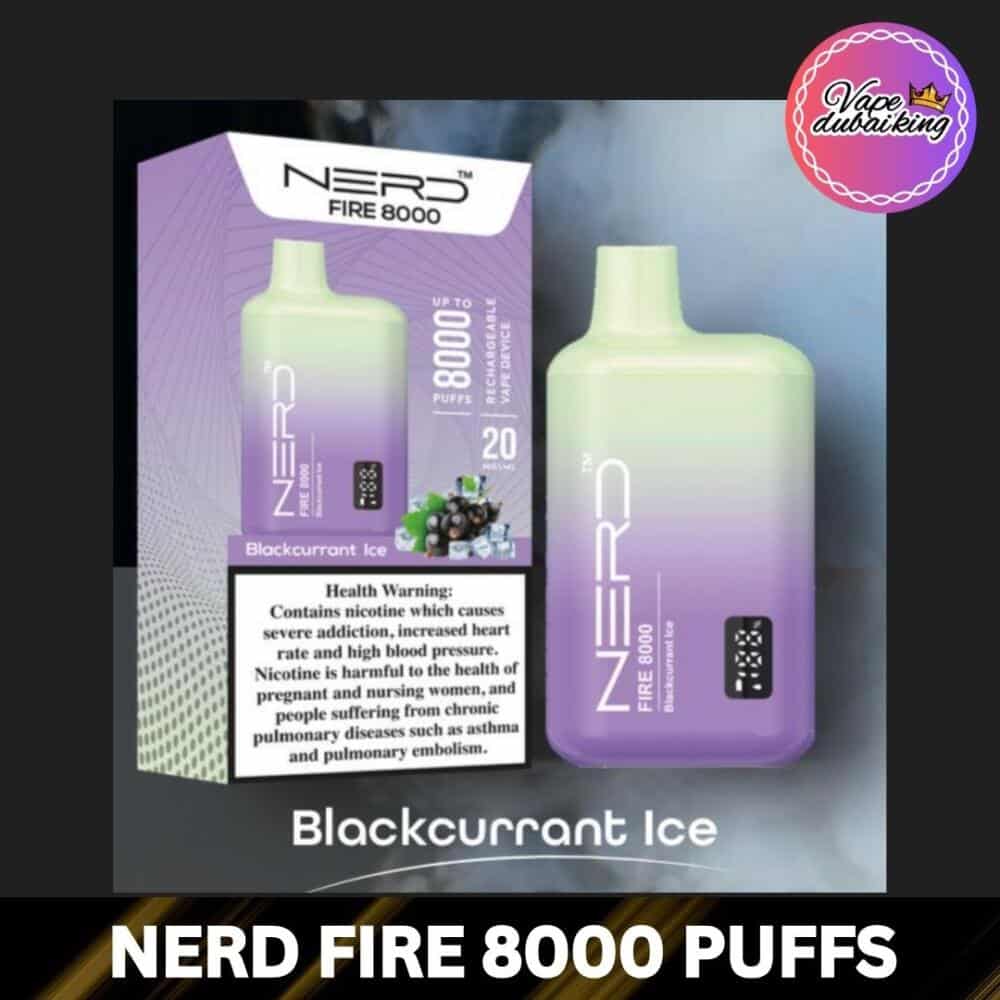 Nerd Fire 8000 Puffs Blackcurrant Ice