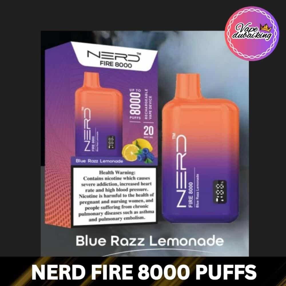 Nerd Fire 8000 Puffs Blue Razz Lemonade