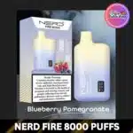 Nerd Fire 8000 Puffs Blueberry Pomegranate
