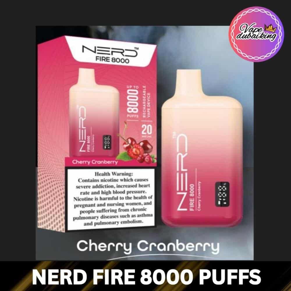 Nerd Fire 8000 Puffs Cherry Cranberry