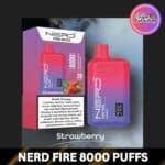 Nerd Fire 8000 Puffs Strawberry