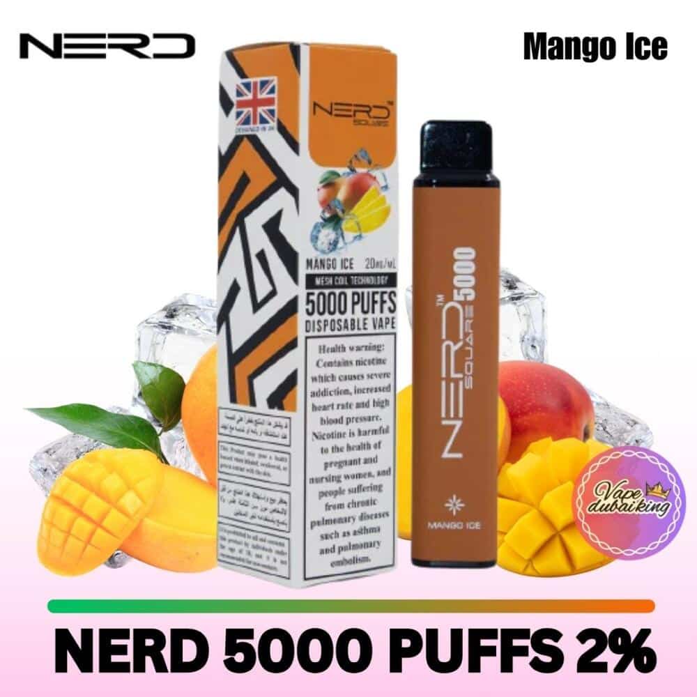 Nerd Square 5000 Puffs Peach Ice