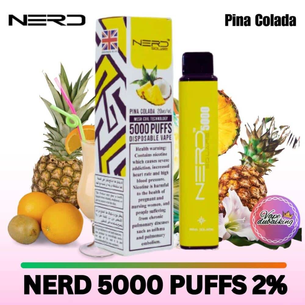 Nerd Square 5000 Puffs Pina Colada