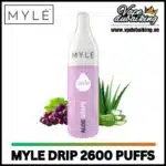 Myle Drip 2600 Puffs Disposable Vape Aloe Grape