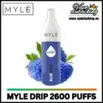 Myle Drip 2600 Puffs Disposable Vape Blue Razz