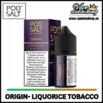 Pod Salt Origin Liquorice Tobacco