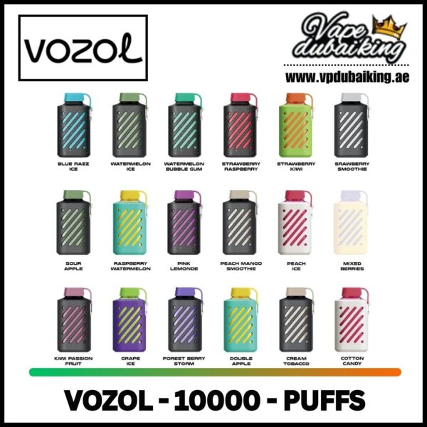 Vozol Gear 10000 puffs all flavors