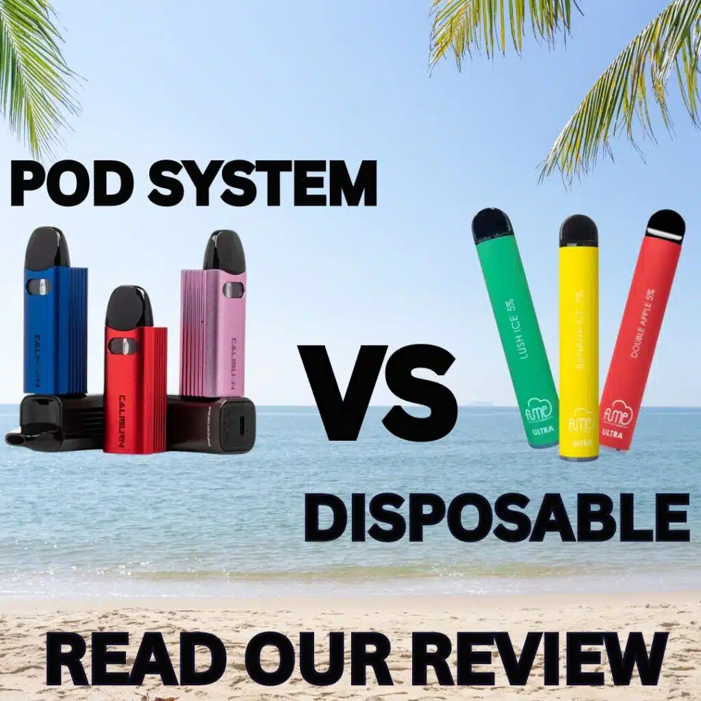Difference between pod system and disposable vape