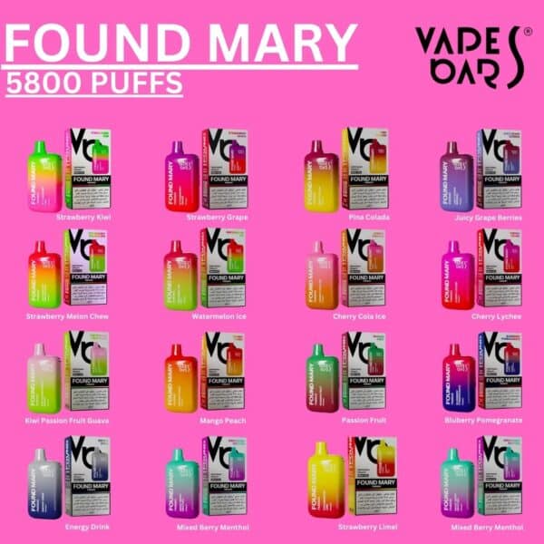 Vapes Bars Found Mary 5800 Puffs