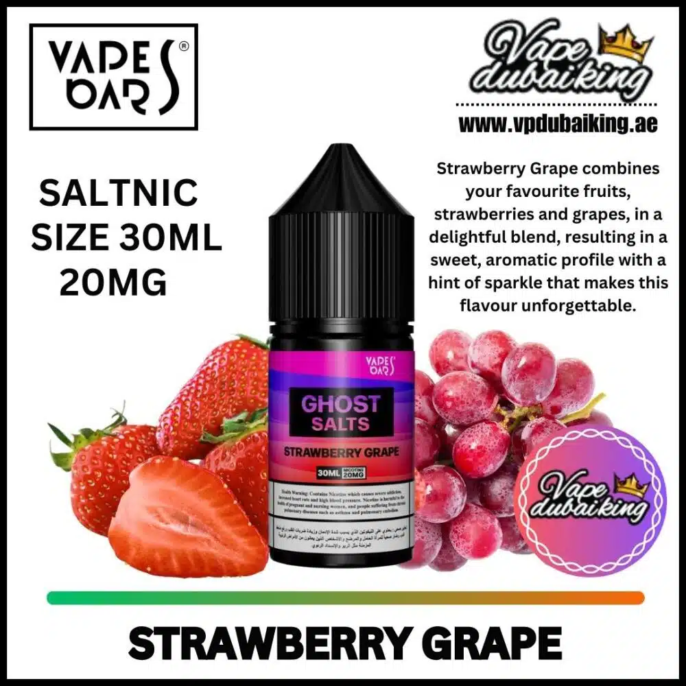 Vapes Bars Ghost Salts 30ml Strawberry Grape
