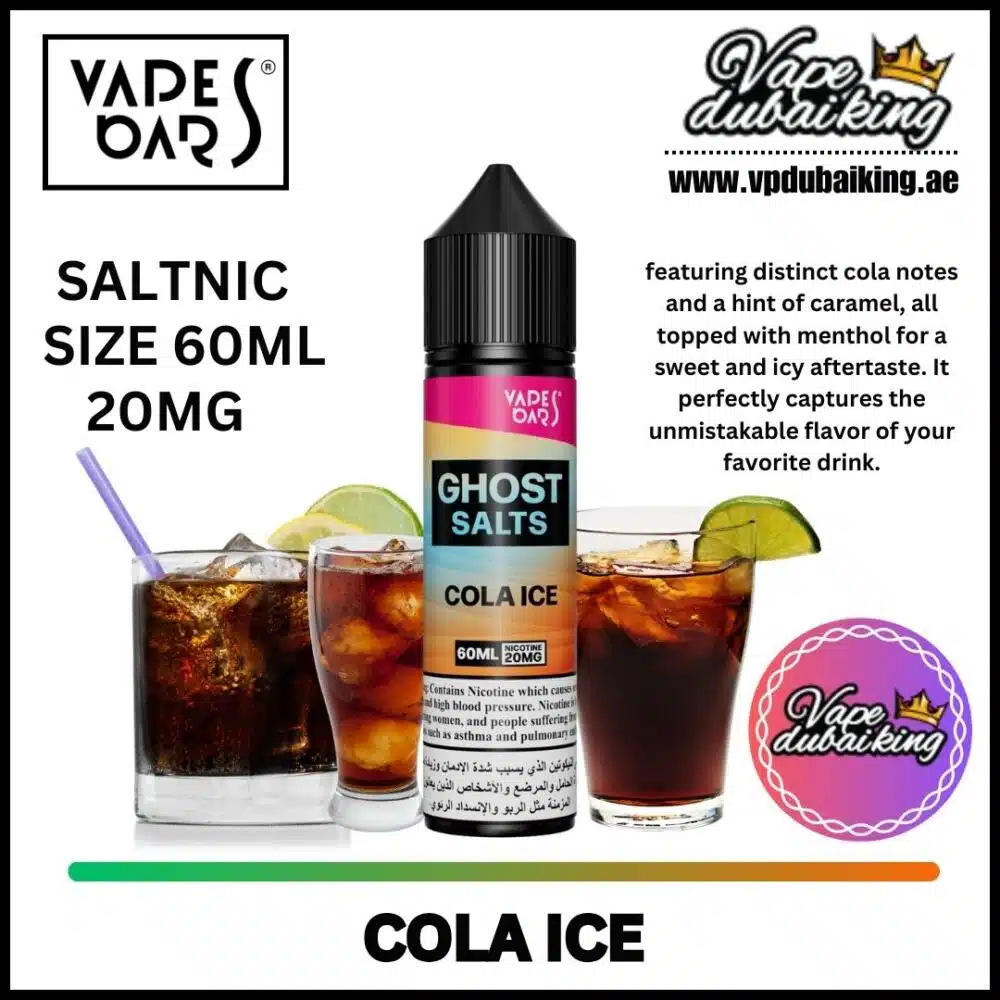 Vapes Bars Ghost Salts 60ml Cola Ice