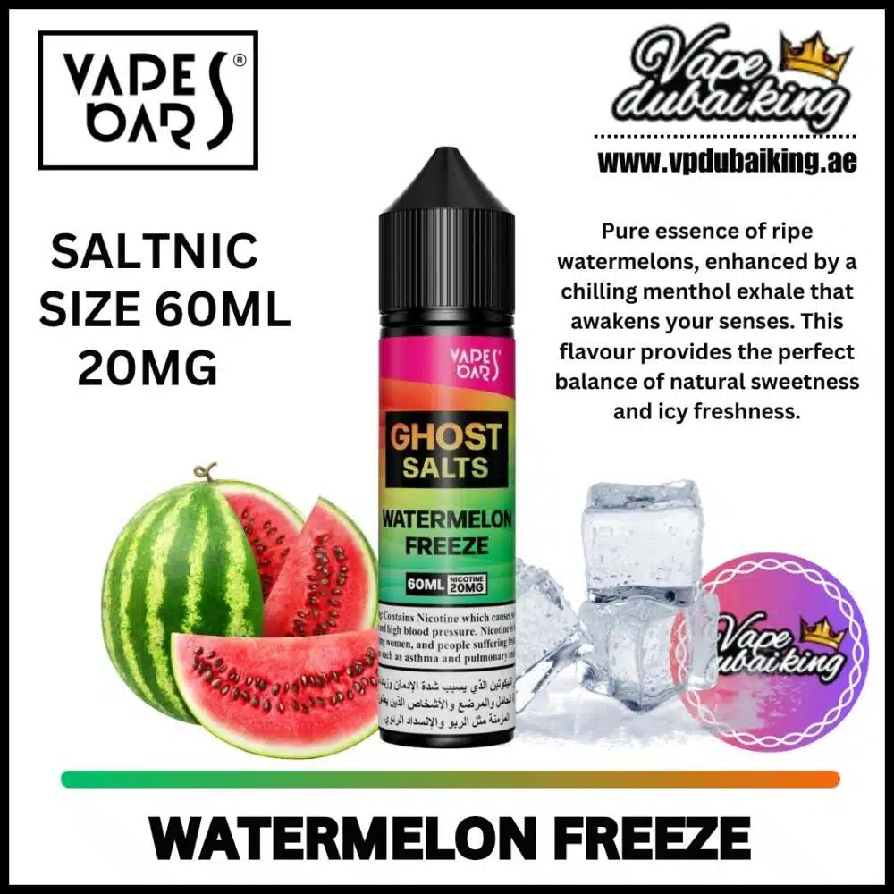 Vapes Bars Ghost Salts 60ml Watermelon freeze