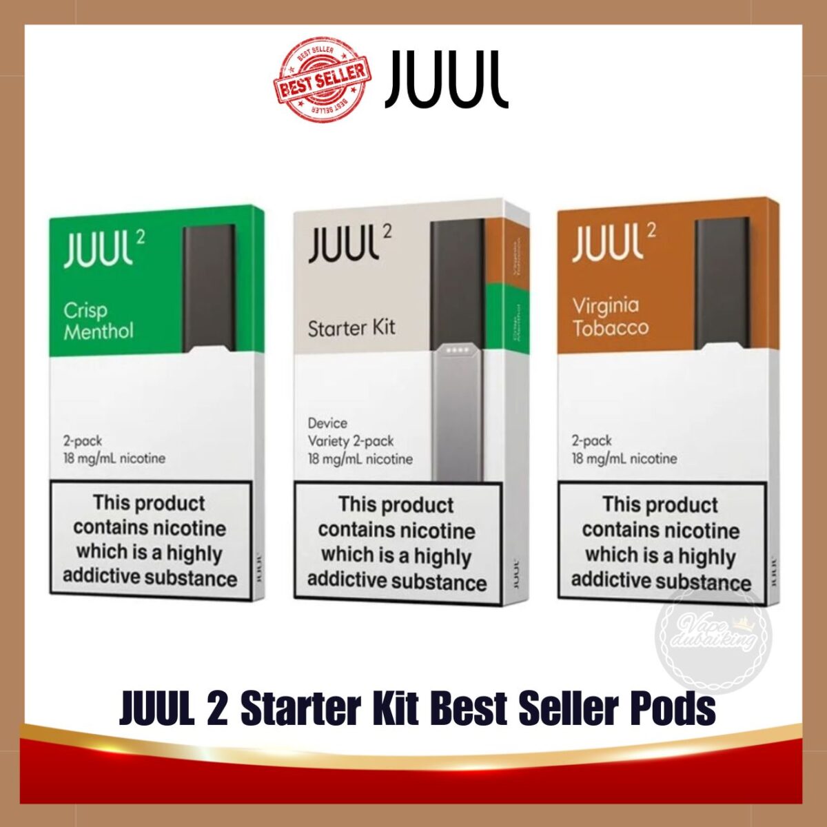 JUUL 2 Starter Kit Best Seller Pods