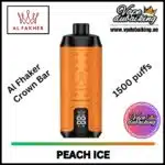 Al Fakher Crown Bar Peach Ice 15000 Puffs
