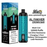 Al Fakher Crown Bar 12000 Puffs Gum Mint