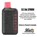 ELF Bar EP8000 Puffs Cherry Peach Colada