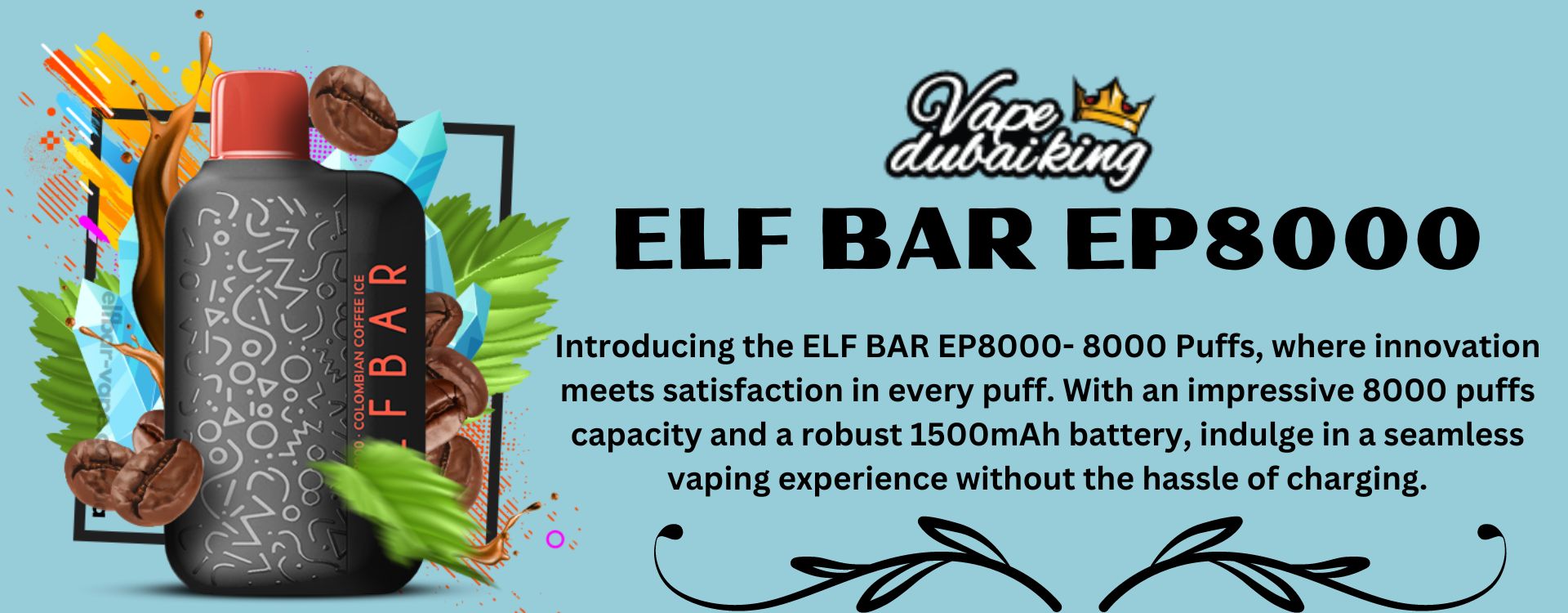 ELF Bar EP8000 Puffs Disposable Vape 50mg