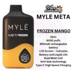 Myle Meta 9000 Puffs Disposable Vape 5% FROZEN MANGO