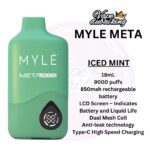 Myle Meta 9000 Puffs Disposable Vape 5% ICED MINT