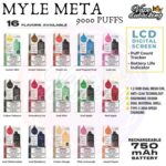 Myle Meta 9000 Puffs Disposable Vape 5% Nicotine