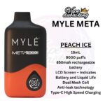 Myle Meta 9000 Puffs Disposable Vape 5% PEACH ICE