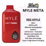 Myle Meta 9000 Puffs Disposable Vape 5% RED APPLE