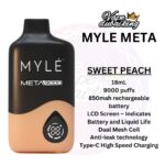 Myle Meta 9000 Puffs Disposable Vape 5% SWEET PEACH