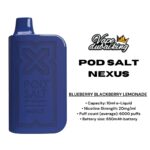 PODSALT NEXUS 6000 PUFFS BLUEBERRY BLACKBERRY LEMONADE 20MG