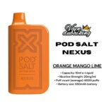 PODSALT NEXUS 6000 PUFFS ORANGE MANGO LIME 20MG