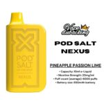 PODSALT NEXUS 6000 PUFFS PINEAPPLE PASSION LIME 20MG